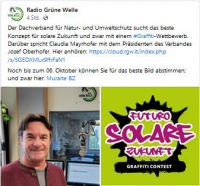 Radio Grüne Welle - Graffiti-Wettbewerb Solare Zukunft-Futuro solare