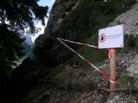 Stevia-Klettersteig abzubrechen