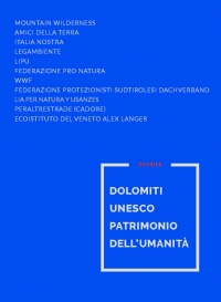 PK - Dossier der Umweltverbände zum Weltnaturerbe Dolomiti UNESCO